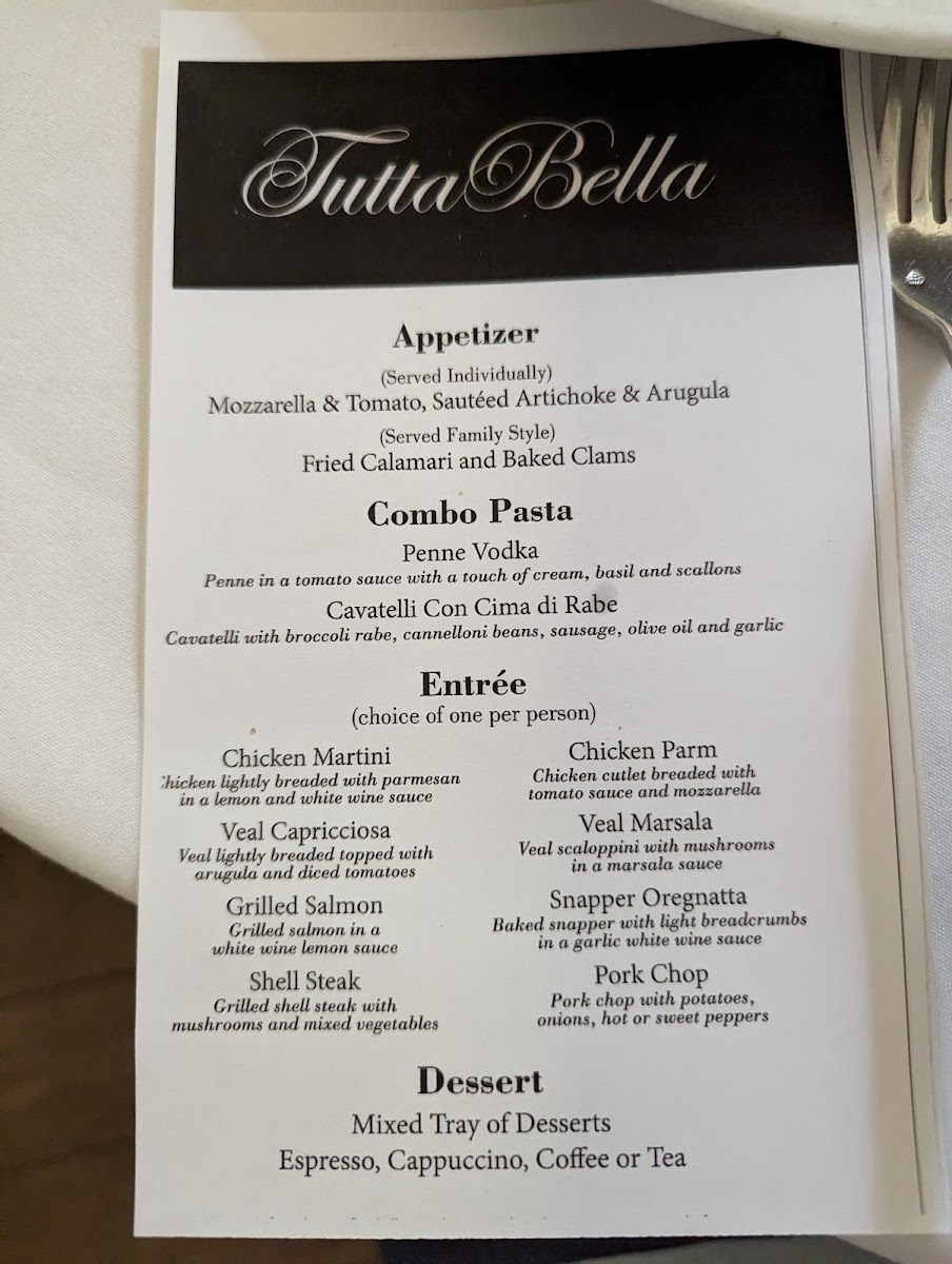 Menu Tutta Bella-1